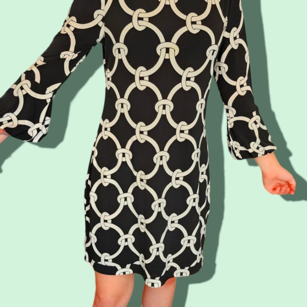 Black and White Market Dress